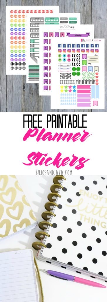 FREE Printable Planner Stickers (Learn How to Print &amp; Cut!)