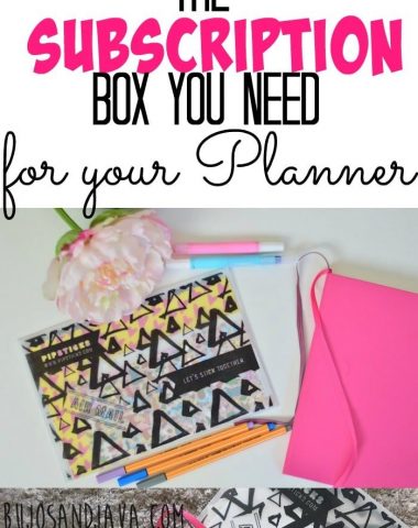 The Coolest Subscription box you need for your bullet journal or planner.