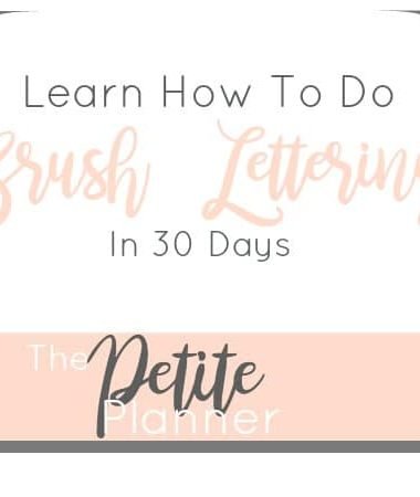Learn how to do beautiful brush lettering in 30 days or less