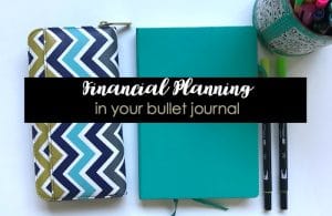 Financial Planning in your bullet journal