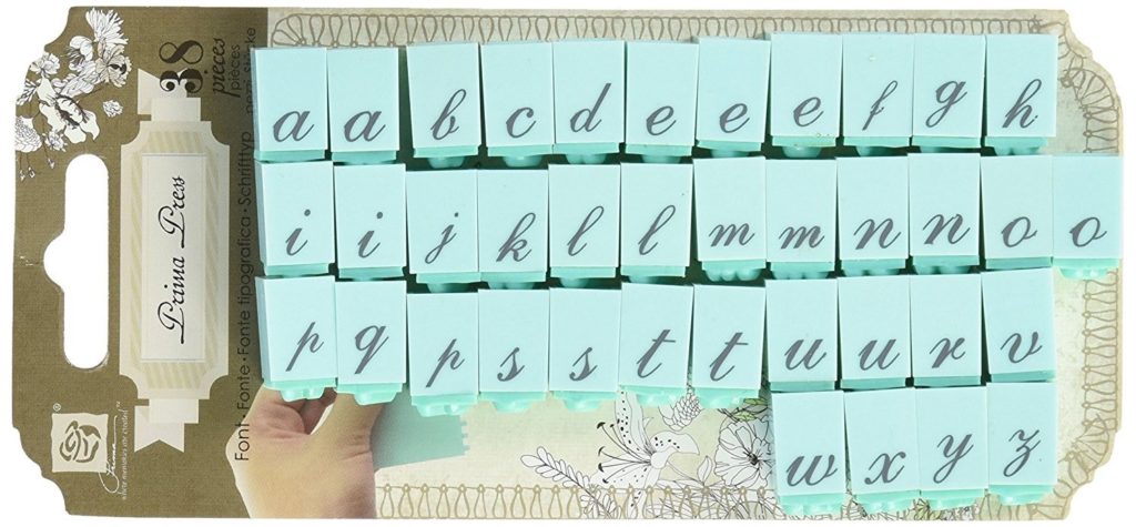Alphabet stamps for your bullet journal