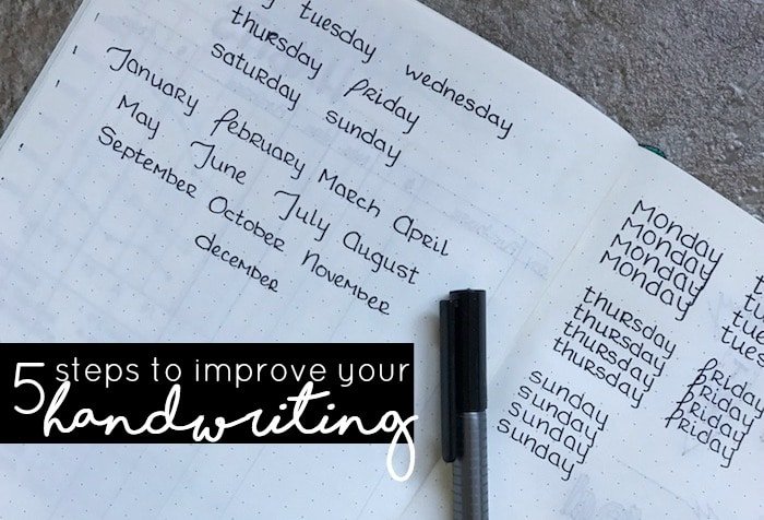 a prerequisite for improving your handwriting is