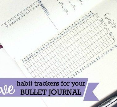 Creative Habit Trackers for your Bullet Journal