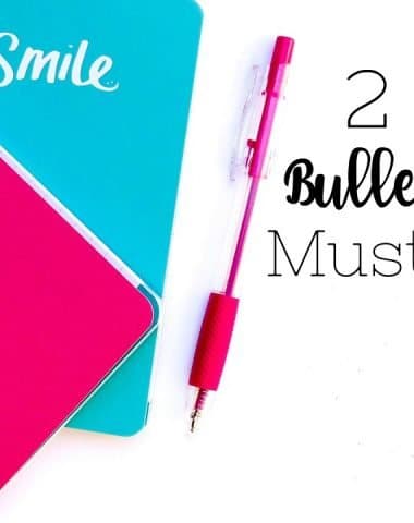 2018 Bullet Journal Must-Haves
