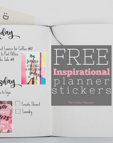 Free Printable Inspirational Stickers for Your Planner or Bullet Journal
