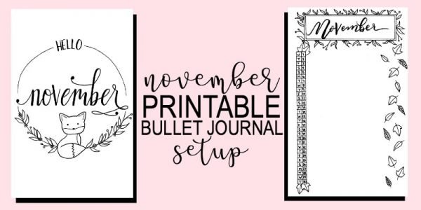 Printable November Bullet Journal Setup ⋆ The Petite Planner