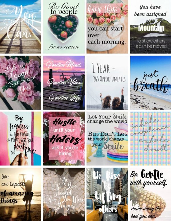 Free Printable Inspirational Stickers for Your Planner ⋆ The Petite Planner