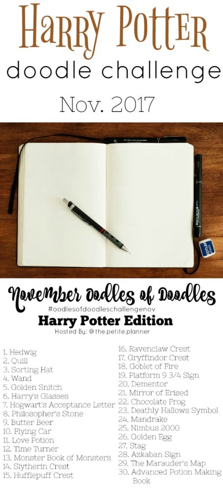 Join the November Oodles of Doodles Challenge with this Harry Potter themed challenge.