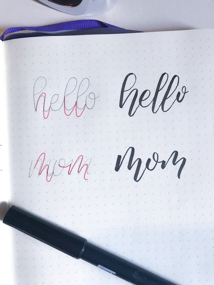 Bounce Lettering Practice