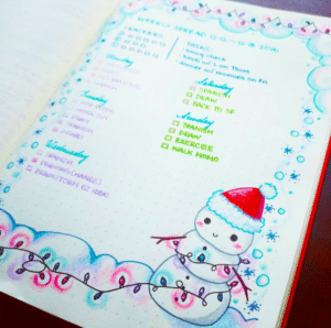 15 Christmas Bullet Journal Layout Ideas + FREE Printable Christmas ...