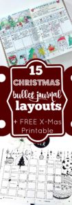 15 Christmas Bullet Journal Layout Ideas + FREE Printable Christmas ...