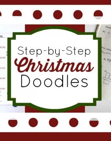 Add festive Christmas Doodles to your Bullet journal, planner, or sketchbook with this step by step guide