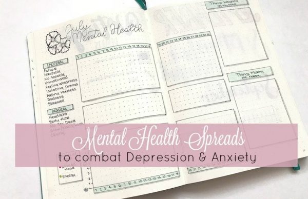 Bullet Journal Mental Health Spreads to Combat Depression and Anixety ⋆ ...