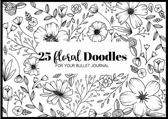 25 Floral Doodles for your Bullet Journal ⋆ The Petite Planner