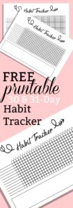 Free Printable A5 Habit Tracker ⋆ The Petite Planner