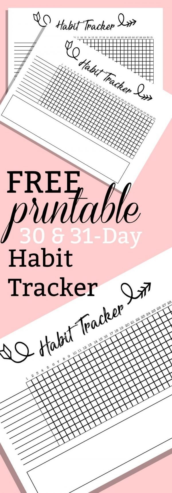 Free Printable A5 Habit Tracker The Petite Planner