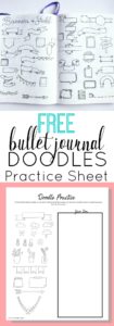 Free Printable Bullet Journal Doodles Practice Sheet ⋆ The Petite Planner