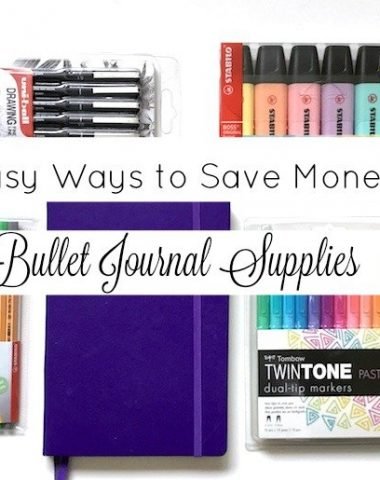 5 Easy Ways to Save Money on Bullet Journal Supplies