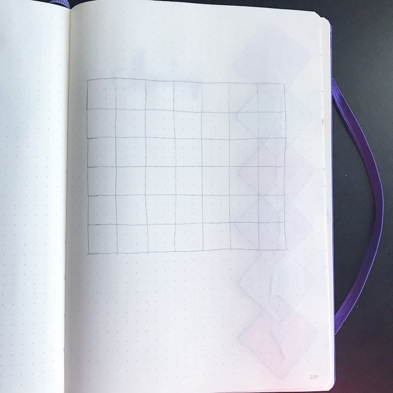 How to Draw Your Own Lunar Calendar in your Bullet Journal