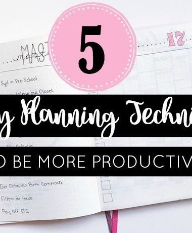 5 Weekly Planning Techniques to Be More Productive