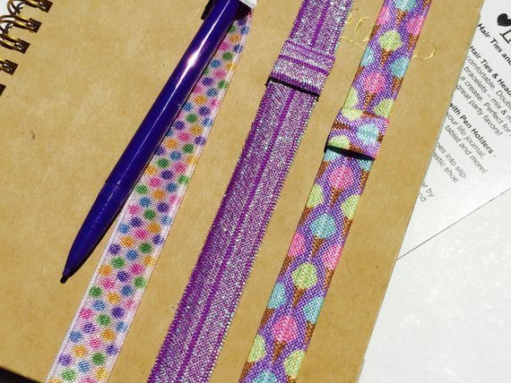 Purple Planner Band with Pen Loop