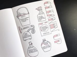 13 Brilliant Bullet Journal Cleaning Schedule Ideas ⋆ The Petite Planner