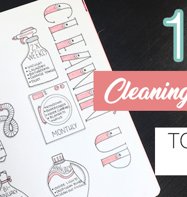 13 Bullet Journal Cleaning Schedule Ideas