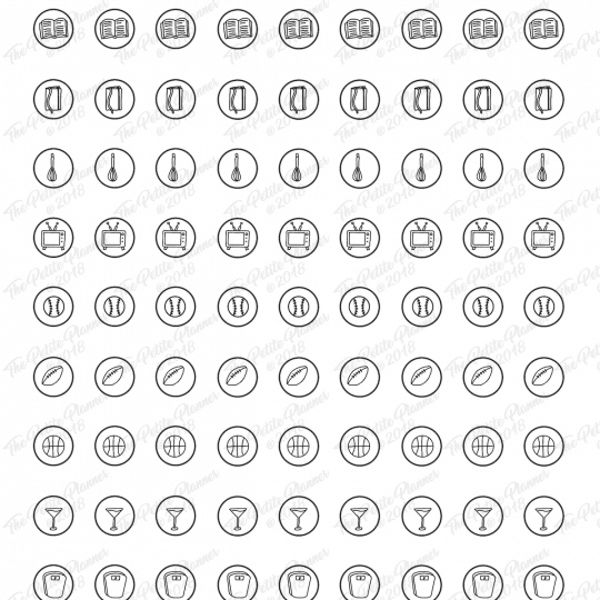 Bullet Journal Icon Printable Stickers ⋆ The Petite Planner