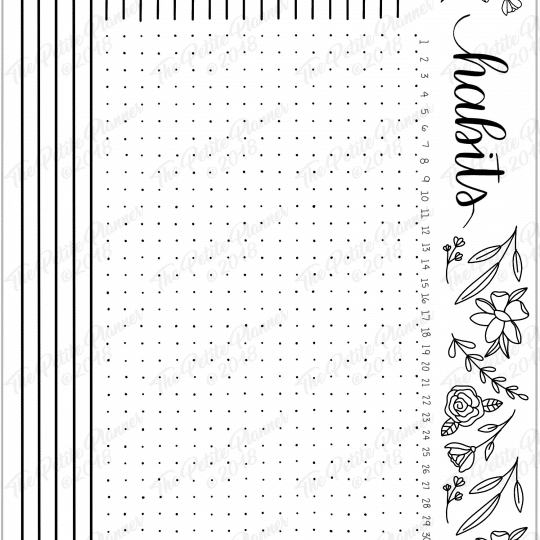 March 2019 Printable Bullet Journal Setup ⋆ The Petite Planner