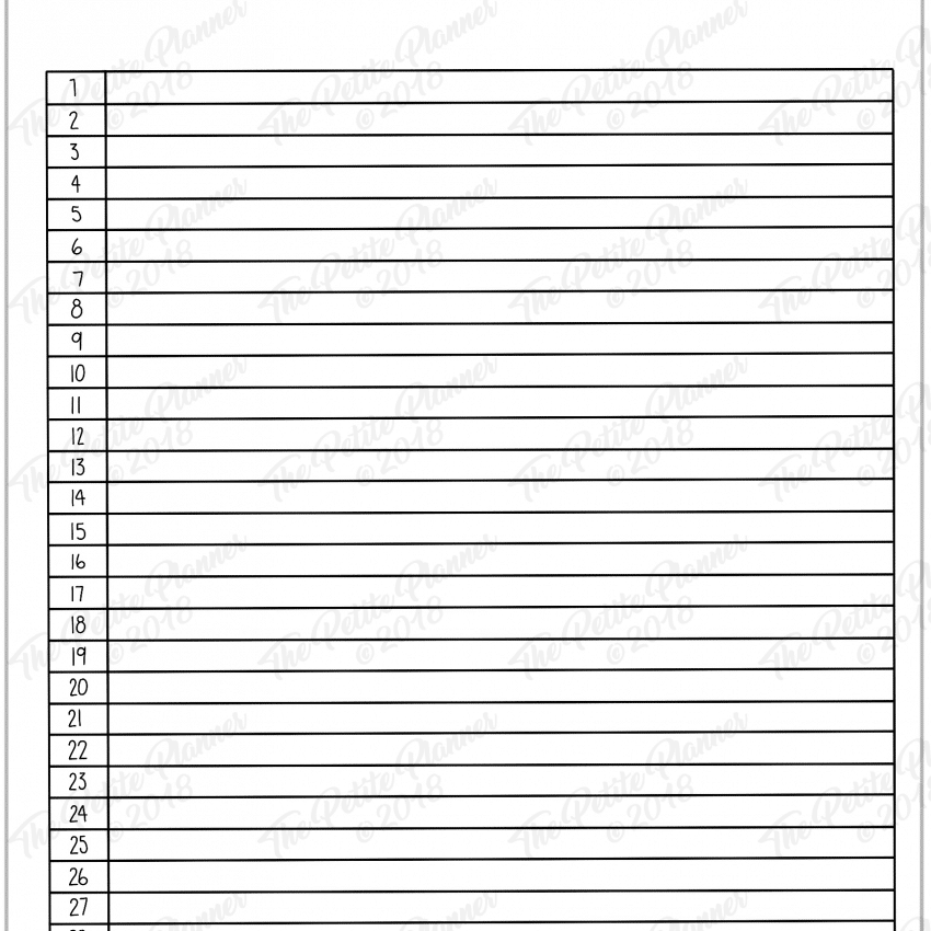 March 2019 Printable Bullet Journal Setup ⋆ The Petite Planner
