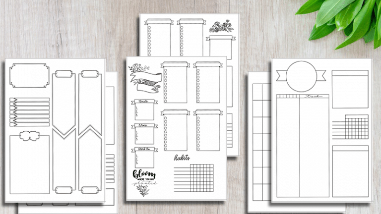 5 Printable Bullet Journal Weekly Layouts Bundle ⋆ The Petite Planner