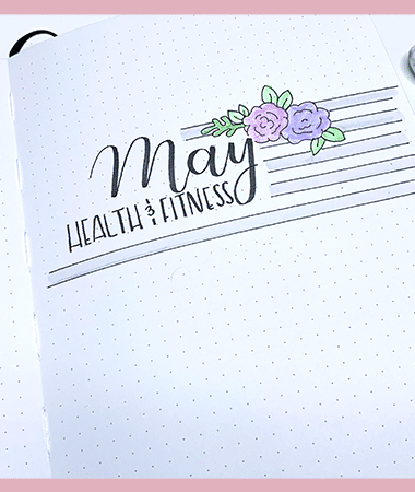 My May Health and Fitness Journal Setup