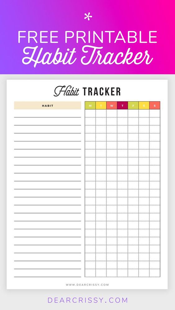 Habit Trackers sized to fit most planners one full sheet on matte removeable 