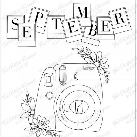 September 2019 Bullet Journal Printable ⋆ The Petite Planner
