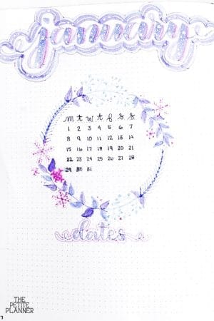 January Bullet Journal Ideas &amp; Spreads for 2020 ⋆ The Petite Planner