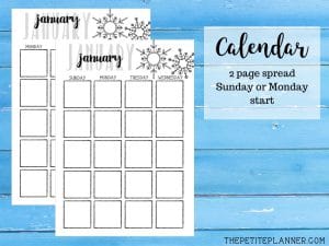 January 2020 Printable Bullet Journal Kit ⋆ The Petite Planner