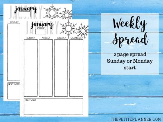 January 2020 Printable Bullet Journal Kit ⋆ The Petite Planner