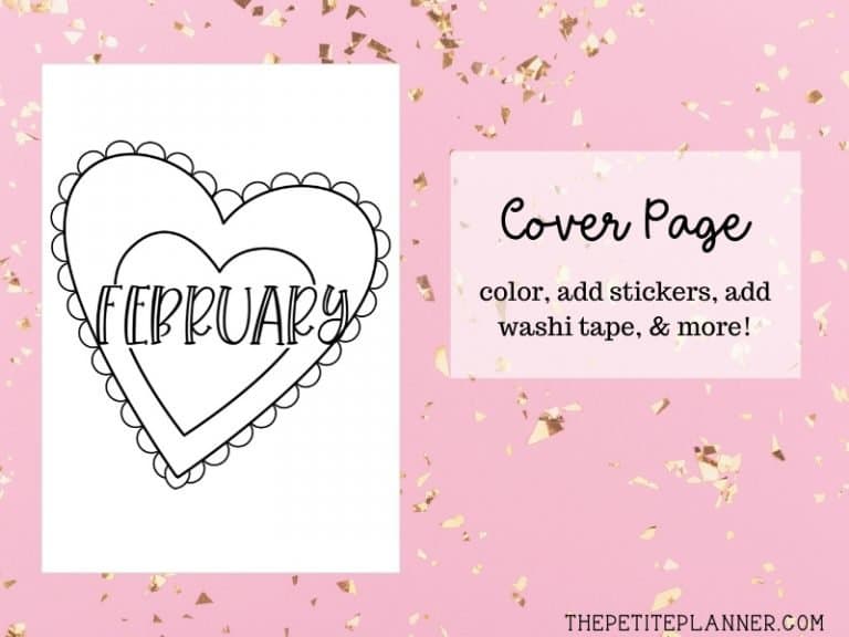 February 2020 Printable Bullet Journal Kit ⋆ The Petite Planner