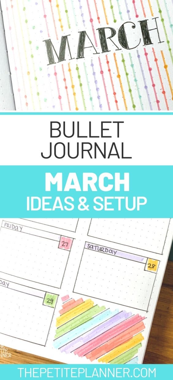 March Bullet Journal Setup