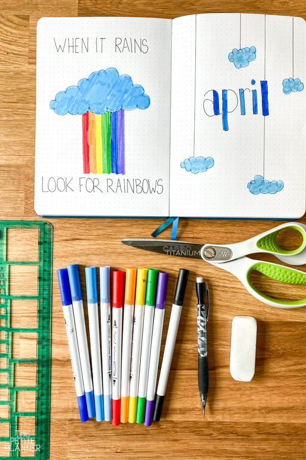 April Bullet Journal Ideas Plan With Me w VIDEO The Petite Planner