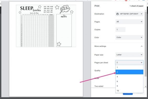 EASY Bullet Journal Sleep Tracker &amp; FREE Printable ⋆ The Petite Planner