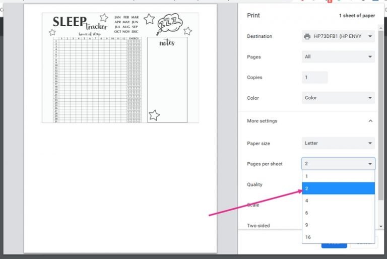 EASY Bullet Journal Sleep Tracker & FREE Printable ⋆ The Petite Planner