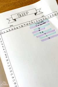 EASY Bullet Journal Sleep Tracker &amp; FREE Printable ⋆ The Petite Planner