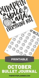 Printable OCTOBER Bullet Journal Theme (Pumpkins!)