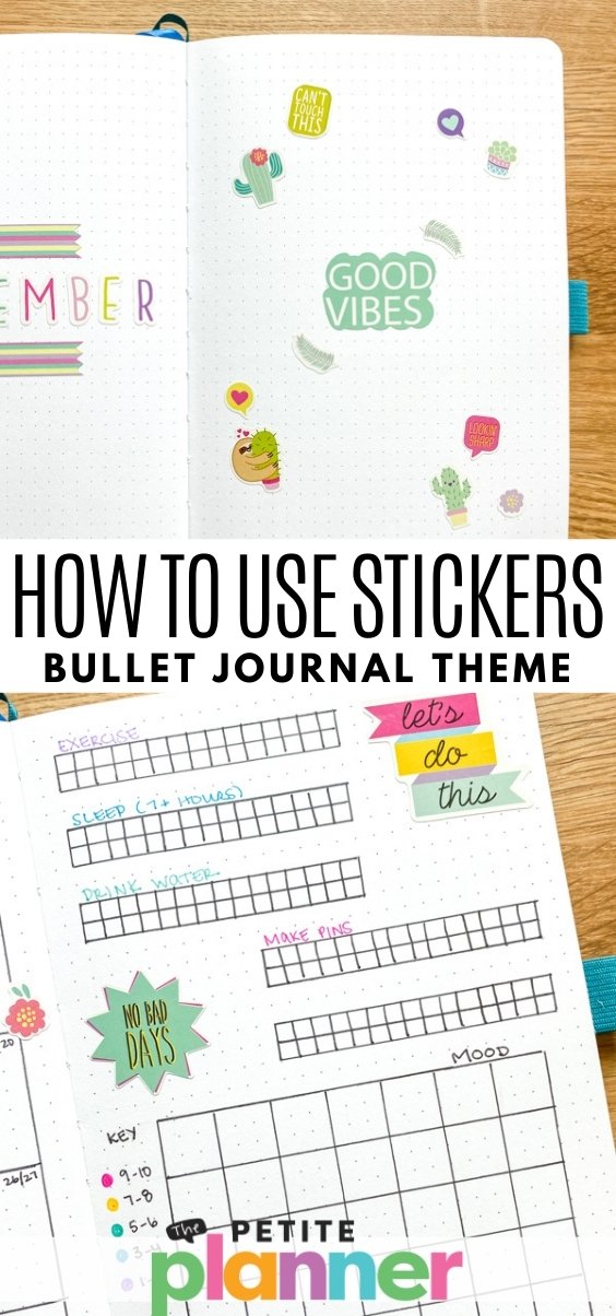 September Bullet Journal Sticker Hack