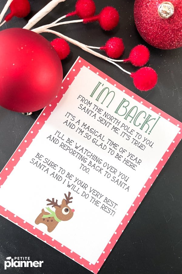 FREE Printable Elf on the Shelf Letter for Arrival or Back! 🎅