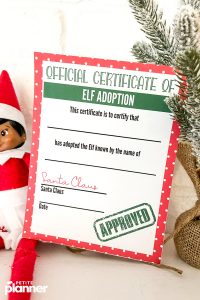 FREE Printable Elf Adoption Certificate - Adopt Your Elf on the Shelf ...