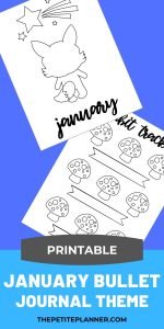 January Bullet Journal Theme to Print - Make Bujo Setup Easy!