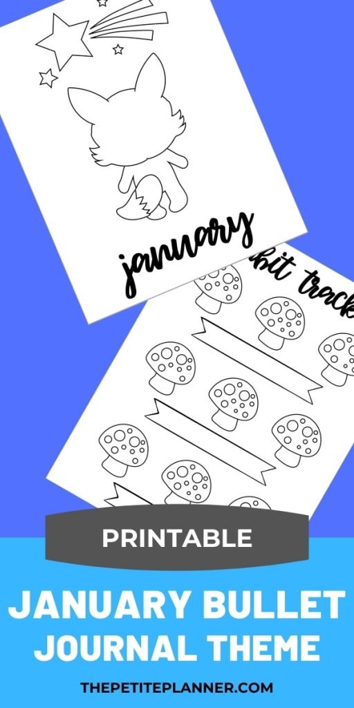 January Bullet Journal Theme to Print - Make Bujo Setup Easy!