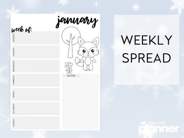 January Bullet Journal Theme to Print - Make Bujo Setup Easy!